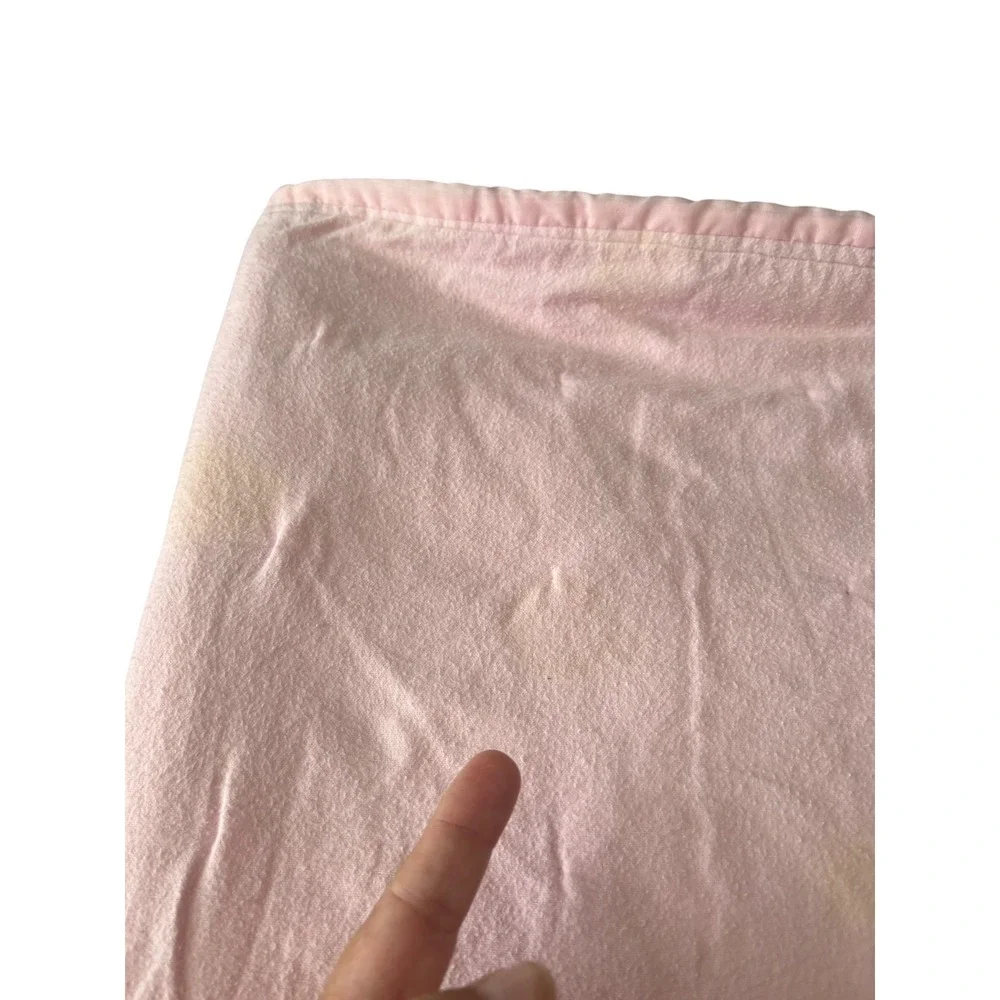 Handmade Children Patchwork Quilt Blanket Pink Nursery Throw 51x42 Baby Toddler